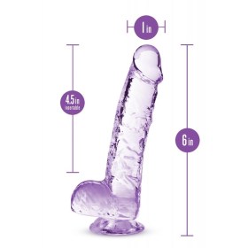 Realističan silikonski dildo u ljubičastoj boji  331801-2